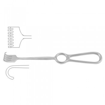 Kocher Retractor 8 Blunt Prongs Stainless Steel, 22 cm - 8 3/4"